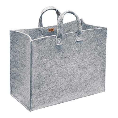 Multifunzione di Iittala Meno di Harri Koskinen Borsa in Tessuto, Feltro, Grigio, 25 x 50 x 40 cm