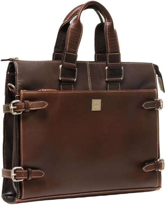Rustic RootsLaptop Bag for Men - Genuine Leather 16 inch Shoulder Bag for Work and Travel Executive Bag Synthetic Leather Briefcase Best Laptop Messenger Bag Satchel for Men