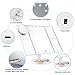 Magicfly Vanity Mirror Lighted Makeup Mirror 10X 3X 2X 1X Magnifying Mirror with 21 LED Lights, Trifold Mirror with Touch Screen, Adjustable Brightness & Stand, Dual Power Supply Mode, White