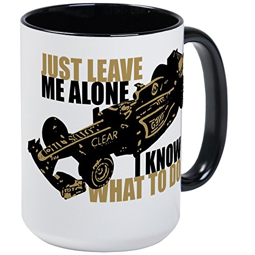 CafePress Kimi Raikkonen Just Leave Me Alone Mugs Coffee Mug, Large 15 oz. White Coffee Cup