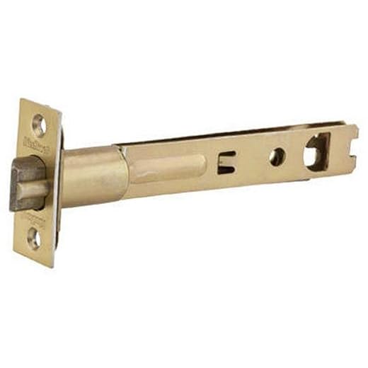 Kwikset 5-Inch Polished Brass Door Deadlatch