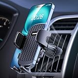 [2026 NEW] Car Phone Holder for Horizontal/Vertical Vent【Upgraded Metal Hook Clip】【Wider Clamp&Fit Thicker Case】Universal Cellphone Stand Car Mount Cradle for iPhone 17 Pro Max 16 15 14 13 Air Android