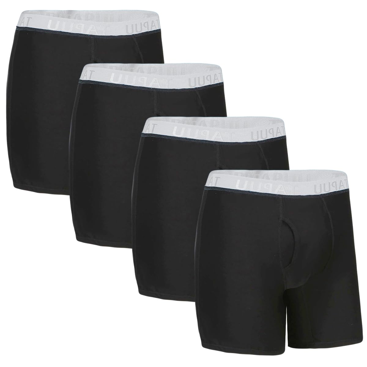 TAPUU Mens Underwear Ice Silk Athletic Boxer Briefs with Pouch