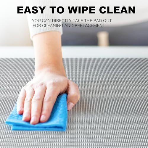 ChefAide Shelf Liner, Drawer Liner and Cabinet Liner,Non-Slip Liners for Kitchen Cabinets Non-Adhesive, Strong Grip Liners for Cupboards, Bathroom Shelves, Easy Install 12 Inch x 20 FT