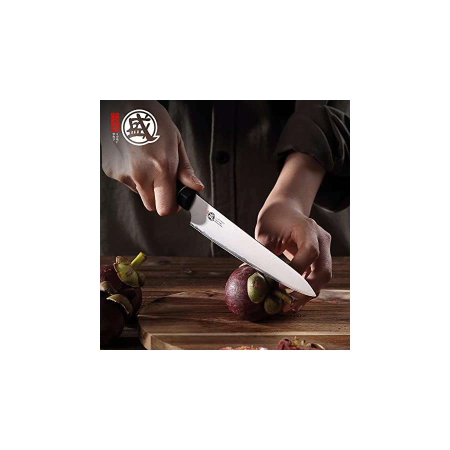 MITSUMOTO-SAKARI-55-inch-Japanese-Paring-Knife-Hand-Forged-Kitchen-Fruit-Knife-Professional-Japanese-Chef-Knife-G10-Handle-Gift-Box MITSUMOTO SAKARI 5.5 inch Japanese Paring Knife, Hand Forged VG-10 Small Kitchen Knife, Professional Fruit Knife for precise cutting (G10 Handle & Sandalwood Box)