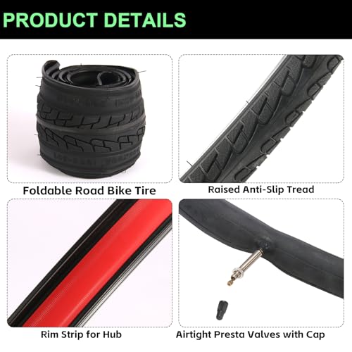 XEERLAN 700x38C Bike Tire Set
