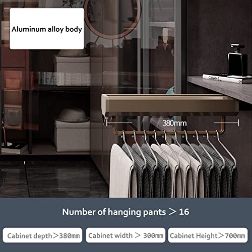 Barra de armario extraíble extensible de metal ajustable para colgar ropa 8