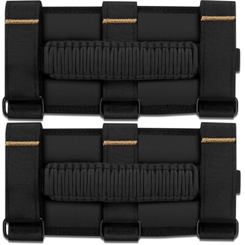 moveland 2 Pack Roll Bar Grab Handles for Jeep Wrangler