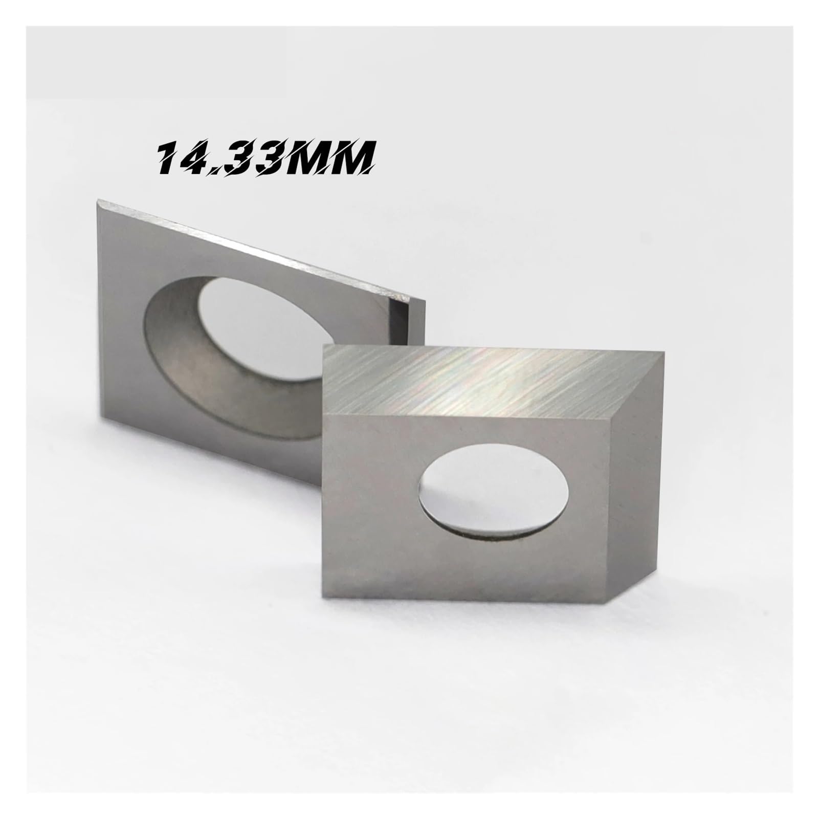 Wymienne wkładki z węglików spiekanych dwuostrzowe 14,27 mm/14,3 mm kwadratowe wkładki z węglika spiekanego do narzędzi tokarskich ze spiralną głowicą szczotkującą (14,3 mm kwadrat 10 sztuk)