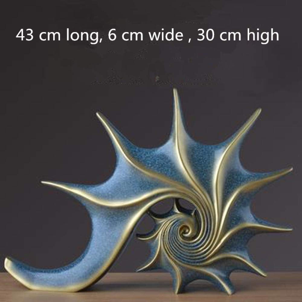 Statua astratta Scultura Figurine Decorazione della stanza Artigianato Statua Decorazione Collezione Ornamenti Sculture Animali Conch Artigianato Decorazioni per la casa Resina Opere d'arte Ufficio