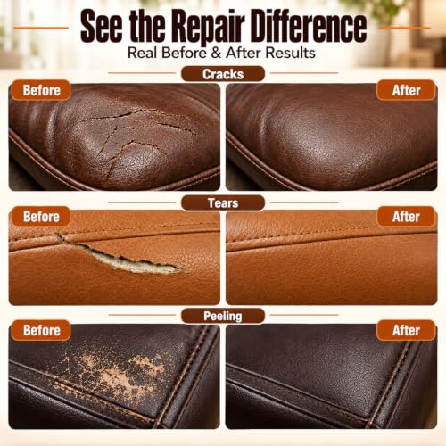 Brown Leather Repair Kit for Furniture