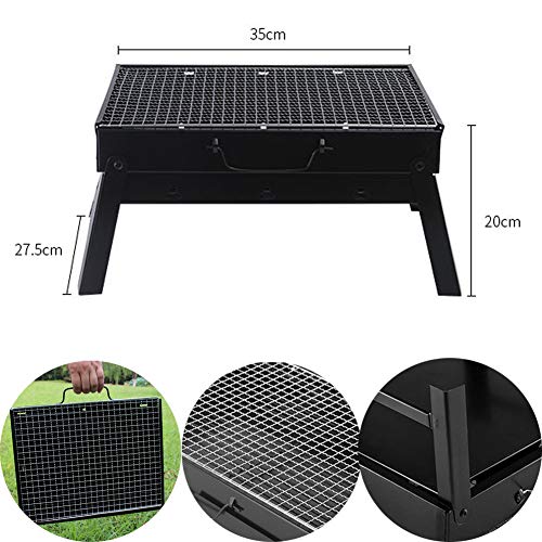 Tragbarer Holzkohlegrill Tischgrill Grill Folding Kleiner Barbecue Grill Für Grillen Im Freien Camping Wandern Picknick Kochen Tailgating