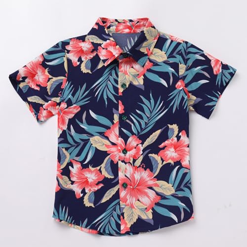 Image of Daddy and Me Matching Outfits Hawaiian Father and Son Matching Shirts for Family Photoshoot Summer Men Boys Father's Day Tops