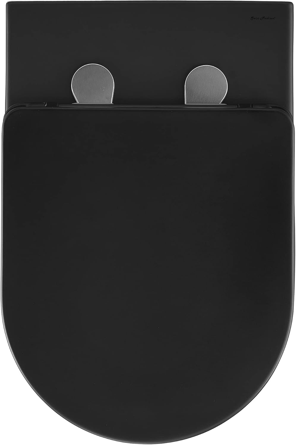 Swiss Madison Well Made Forever SM-WT449MB, St.Tropez Wall-Hung Elongated Toilet Bowl in Matte Black - - 