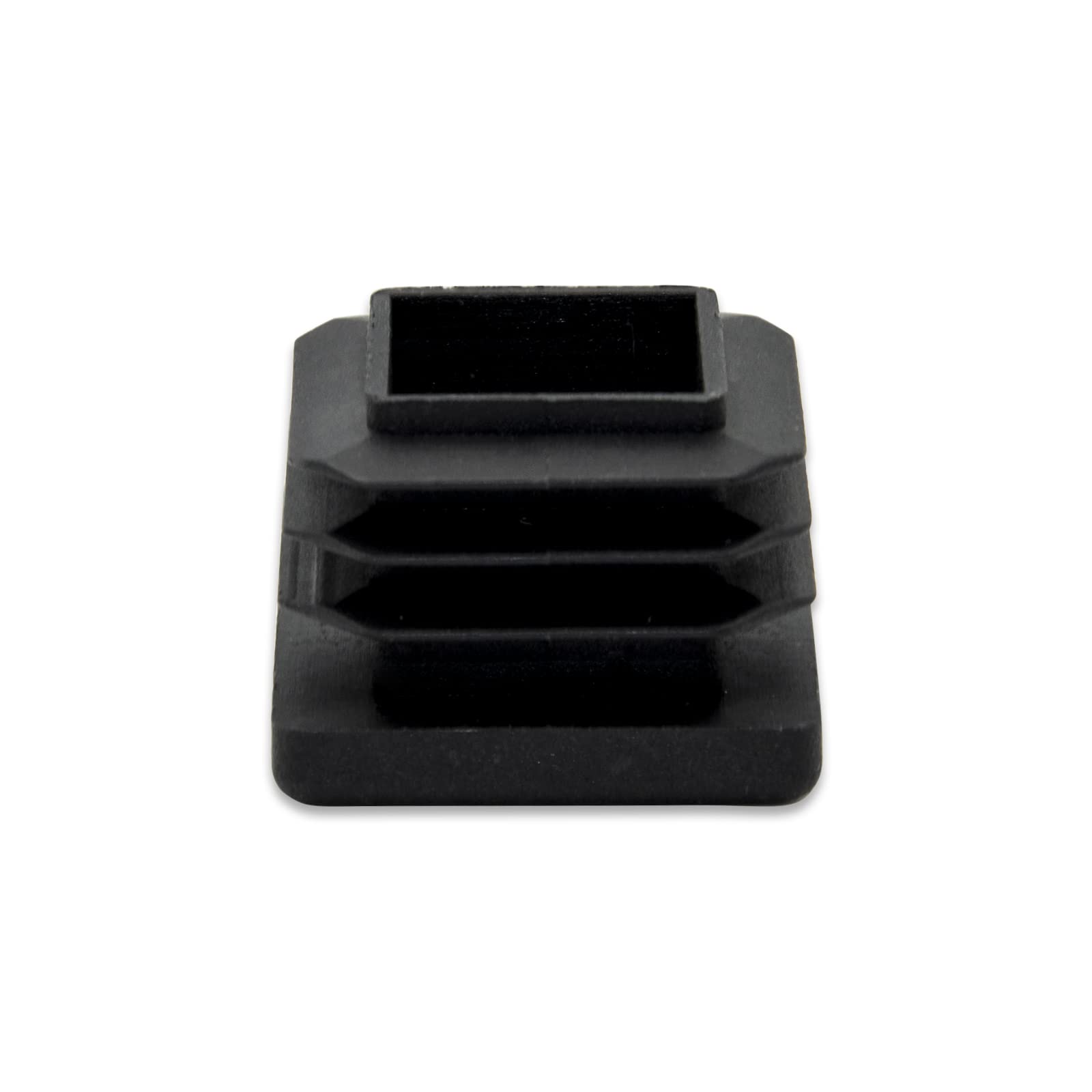 Flyshop 22 x 22 mm, 0.87" x 0.87" Black Plastic Hole Plugs Square Tubing End Caps Tube Inserts Durable Furniture Glide for Chair Table Stool Leg 8 Pack