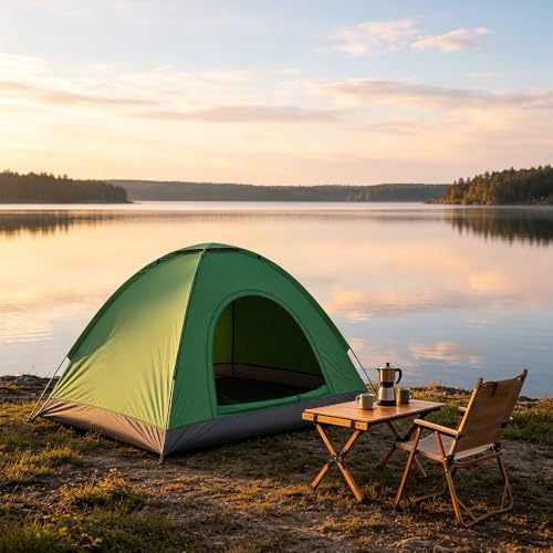 Carpa Dome para Camping 6.5x6.5 pies para 3-4 personas miniatura 6