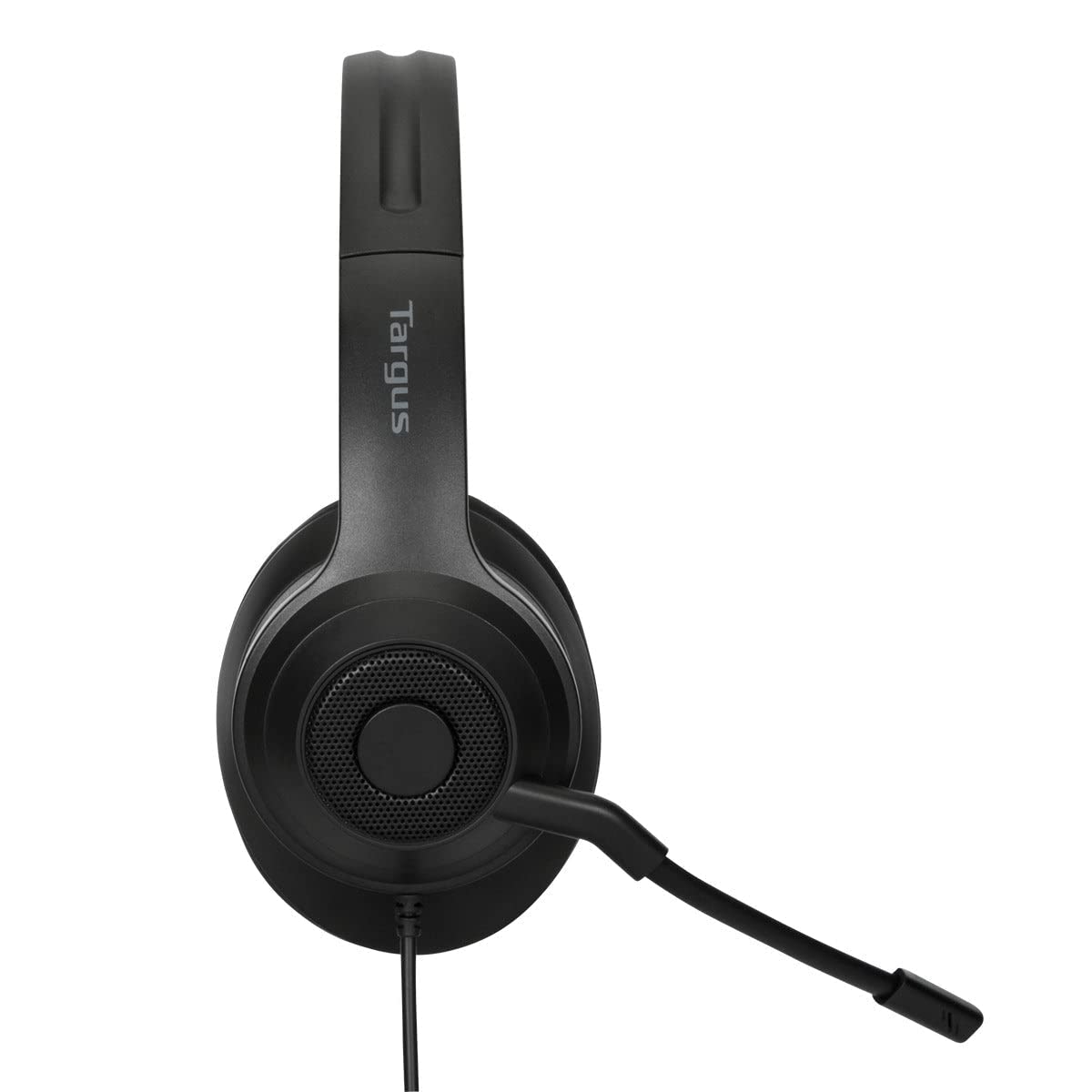 Targus Stereo-Headset, kabelgebunden, USB-Anschluss, 1,8 m Kabel, mit omnidirektionalem Bügelmikrofon und Umgebungsgeräusch-Unterdrückungstechnologie, Schwarz, 17,50 x 17,80 x 7,50 cm, AEH102GL