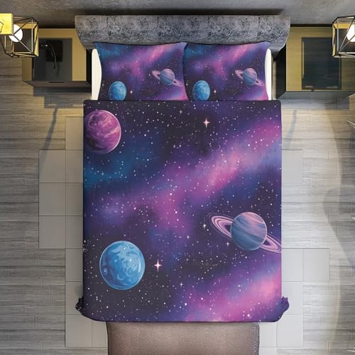 Housse de couette 220x240 anti-plis et facile à laver pour ados