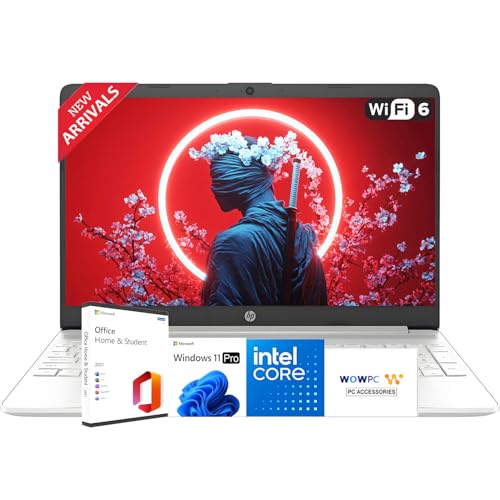 HP 2026 New 15.6'' Business and Student Laptop Included with Microsoft Office Intel Powerful Processor, 32GB RAM, 1TB SSD, Ultra Quiet Design, Long Battery Life, Wi-Fi 6, Bluetooth 5, Windows 11 Pro