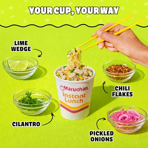 Image of Maruchan Instant Lunch Ramen Noodles, Lime Chili Chicken Flavor - Japanese-Style Instant Noodle Soup, Easy Meal Ready in 3 Minutes - 2.25 Oz. (12 Pack)