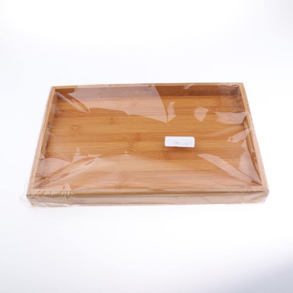 ATORSE Rectangle Bamboo Wooden Serving Tray Food Tea Fruit Dinner Tray &Handles for Coffee Party Snacks|Home & Garden|Food & Beverages|Tea 1