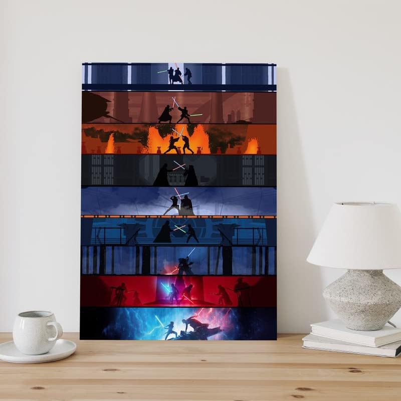 Miniatura 2 de Pósteres de película en lienzo para pared, póster de Darth Vader con impresión HD sobre lienzo, cuadro de pared para sala de estar, decoración del