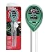 MoonCity 3-in-1 Soil Moisture, Light and pH / acidity Meter Plant Tester,Good for Gardener or planter both indoor and outdoors (No Battery needed)
