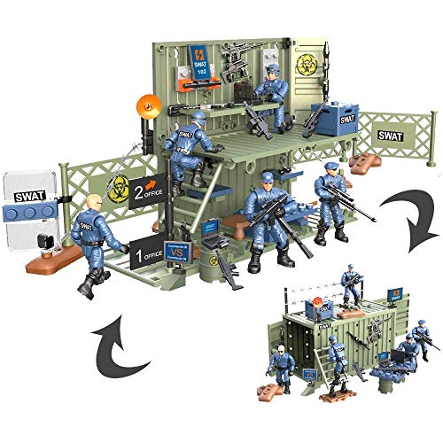 Yeibobo ! Special Forces Mini Military Action Figure With Weapons And Accessories (Lightning Swat Team Xj-9906) #TOP12