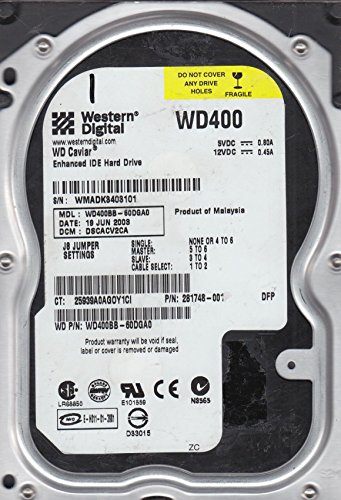 Preisvergleich Produktbild WD400BB-60DGA0, DCM DSCACV2CA, Western Digital 40GB IDE 3.5 Festplatte