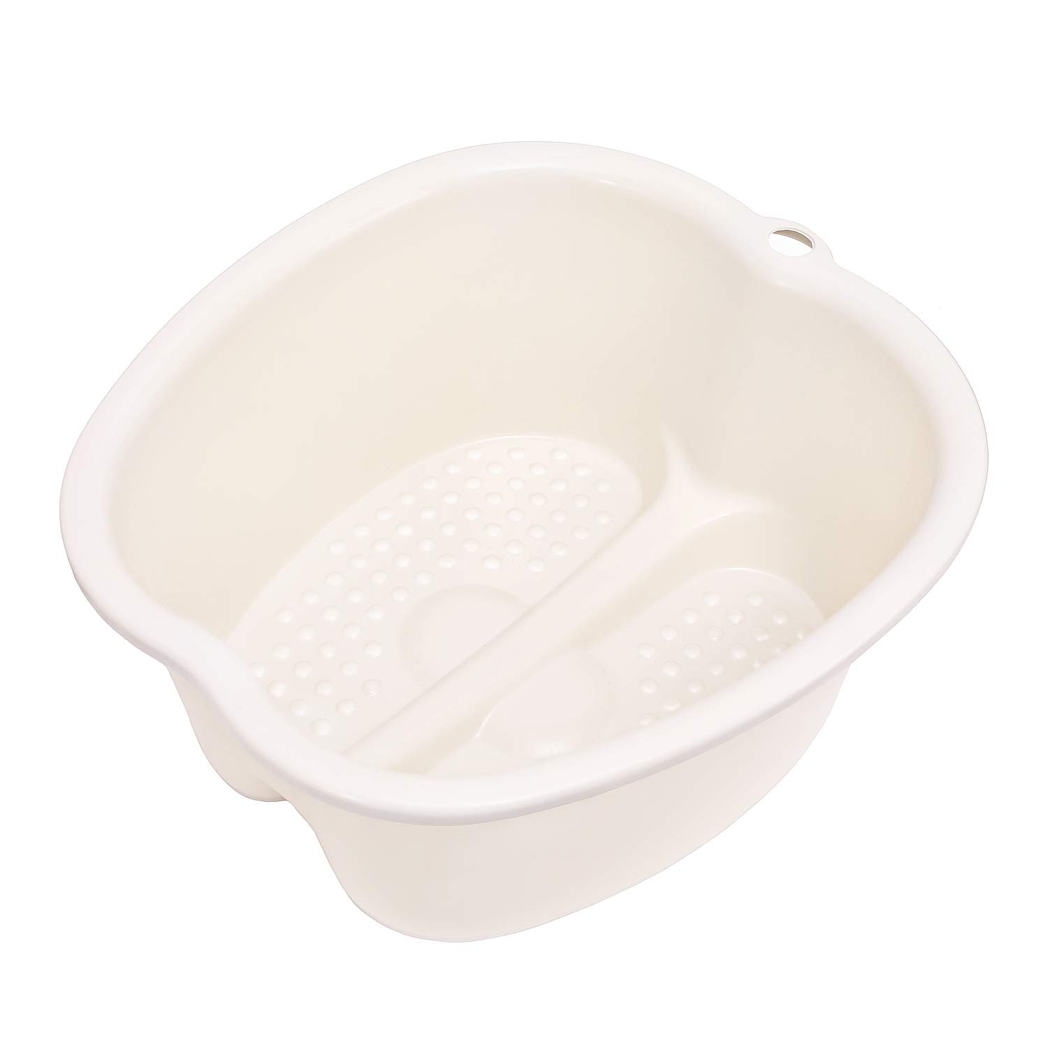 Foot Soaking Bath Basin - Large Foot Soaking Tub Foot Bath Spa Wash Basin Foot Bucket Foot Soaking Tub Feet at Home(White): Beauty