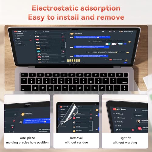 Image of Mamol 2 Pack Anti Blue Light Screen Protector for Macbook Air 13 Inch (2018-2021, M1) / Macbook Pro 13 in (2016-2022, M1, M2), Eye Protection, Anti Glare