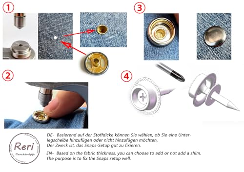 Pince à boutons-pression avec vis à pression pour bâche toile et bâche bateau - 4