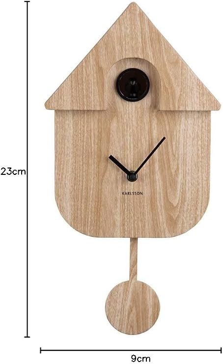 Karlsson Cuckoo Modern Wall Clock Light Wood