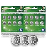Toyohira CR2032 Lithium 3v Coin Battery Assorted cr2025 cr2016 Battery, 16 Pack (cr2032 Batteries 8PCS, CR2025 4PCS, CR2016 4PCS), Mercury-Free,Child Safety Features,Long Lasting Power
