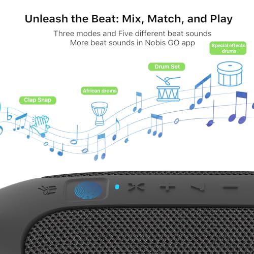 Image of NOBIS Clip Portable Bluetooth Speaker, Up to 24H Playtime, IP68 Waterproof