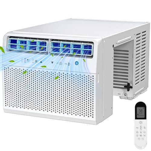 Image of Antarctic Star 12,000 BTU U-Shaped Air Conditioner Window Unit Cools up to 550 Sq.ft, Ultra Quiet Window Air Conditioner with Full Window View, Energy Saving Window AC Units, Easy to install, White