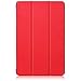 Yiernuo Case for Samsung Galaxy Tab S9 FE 5G 10.9 Inch/Galaxy Tab S9 11 Inch 2023 Tablet,Slim Lightweight Trifold PC Cover with Auto Wake/Sleep Function,Red
