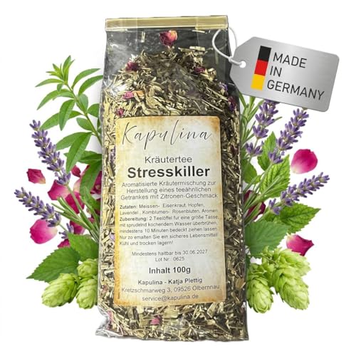 Kapulina Stresskiller Kräutertee loser Tee mit Melisse & Lavendel