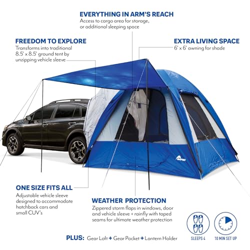 Carpa Camping Napier Hatchback para 4 personas azul gris miniatura 6