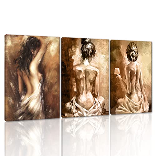 Three Piece Sexy Woman Wall Art Set