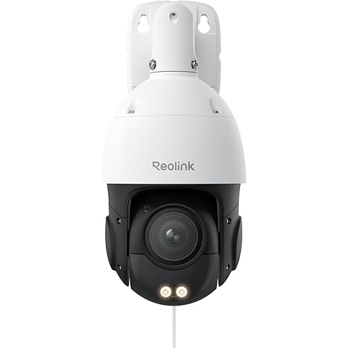REOLINK RLC-823S2 Smart 4K/8MP UHD PTZ Security Camera with Cutting-Edge 16X Optical Zoom and 3D Zoom, Color Night Vision with Spotlights, Person/Vehicle/Animal Detection, 2 Way Talk, 24/7 Recording