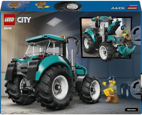 LEGO City Traktör 60498 – 6 Yaş ve Üzeri Erkek ve Kız Çocuklar için Çiftçi Minifigürü İçeren Yaratıcı Dekoratif Oyuncak Araba Yapım Seti, Çocuklar için Eğlenceli Hediye Fikri (204 Parça) - Görsel 4