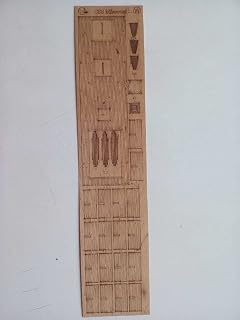Orel 351/3 Wooden Veneer Decks for Missouri River ironclad America 1863, 1/200