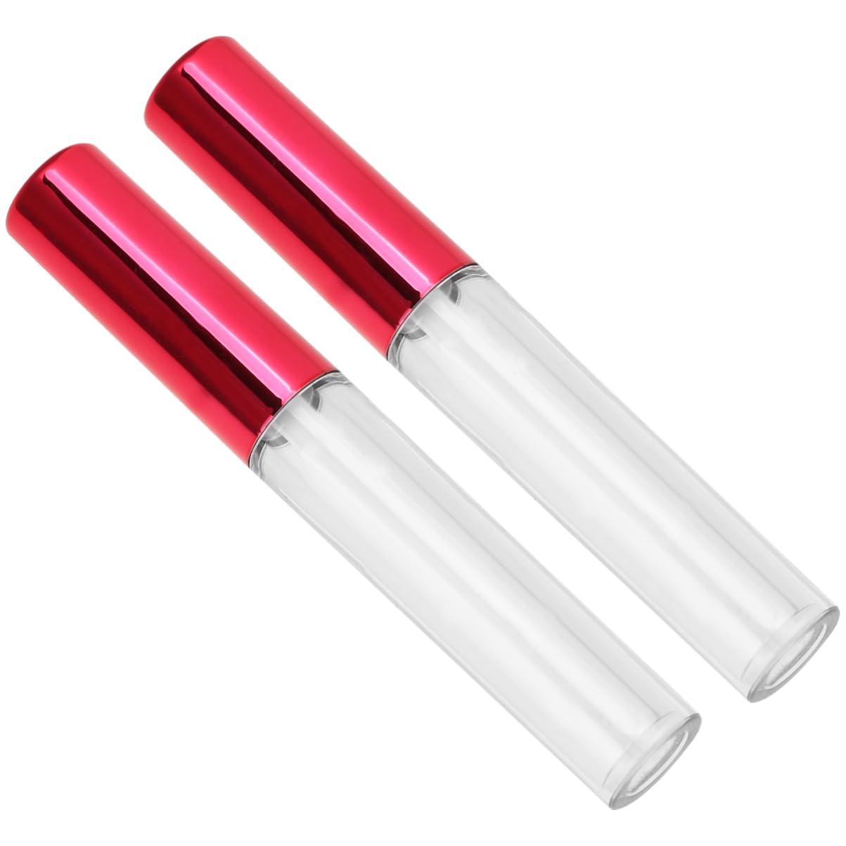 FOMIYES 30 Pz del lucidalabbra trasparenti di sottoimballaggio del lip gloss lucidalabbra trasparente labiale pacchetto controllo del traffico aereo rosso
