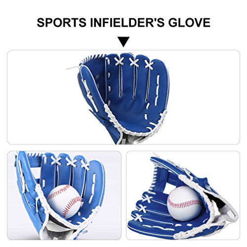 Garneck Luvas de beisebol com mão esquerda e direita, luva de campo de softbol para adultos e jovens