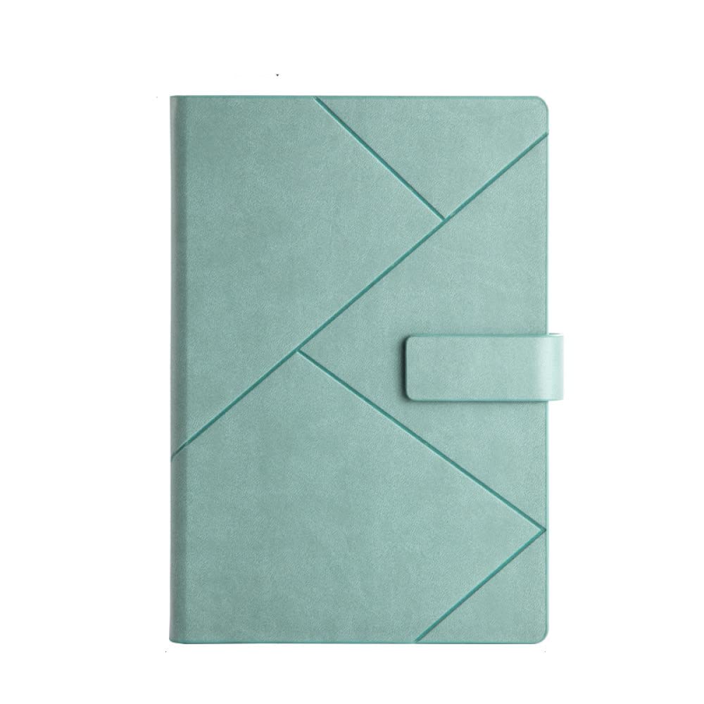 A5 Business Notizbuch PU-Leder Tagebücher Mehrfarbige Magnetschnalle Tagebuch Planer Haushaltsbuch Büro Schulbedarf Schreibwaren,E,2St