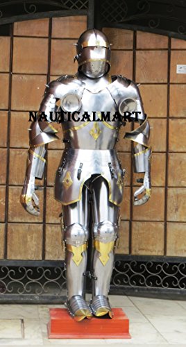 NauticalMart Full Suit of Armor Medieval Knight Gothic 15th Century Reenactment Armour