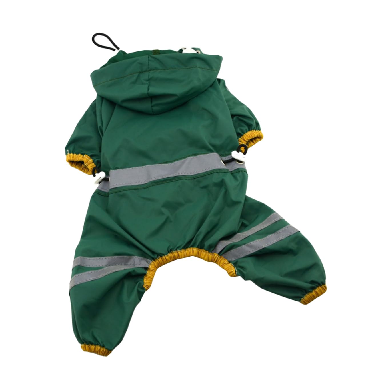 Garneck Pet Rain Jacket for Small Dogs Dog Raincoat Hood PVC Rainwear for Puppies Waterproof Breathable (Dark Xs)