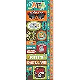 Reminisce Signature Series Cardstock Combo Stickers, 4.25 by 12-Inch, Cat