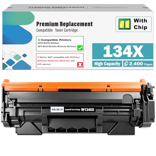 Cartouche W1340X 134X toner noir compatible pour imprimantes LaserJet M209 M234